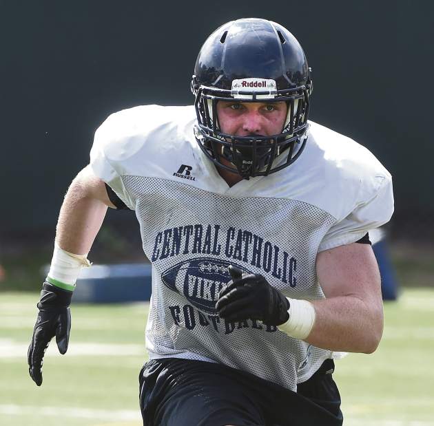 Central Catholic linebacker David Adams.