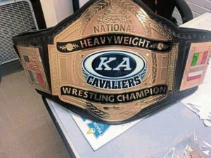The Kiski Area football team is awarding a championship belt to its top performers at team workouts.