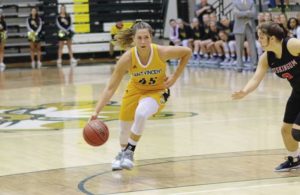 Latrobe graduate Madison Kollar leads Saint Vincent into the Presidents Athletic Conference Tournament. The Bearcats are the top seed.