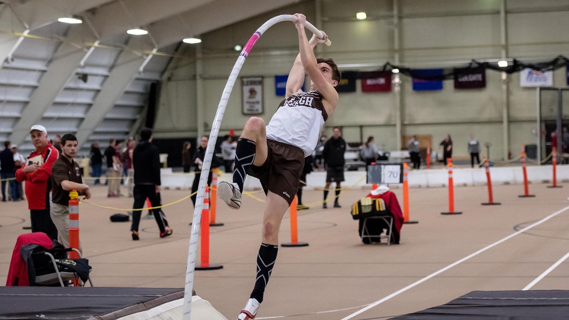 Joey Kelly (2016 Pine Richland graduate) Patriot League Indoor Track & Field Pole Vault Champion 2020