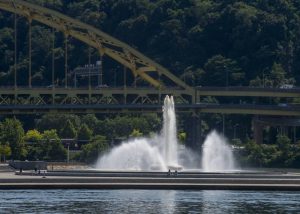 Point State Park in Downtown Pittsburgh on Sept. 8.