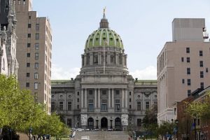 The Pennsylvania Capitol in Harrisburg.
