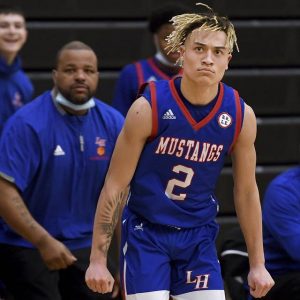 Laurel Highlands’ Rodney Gallagher scored 16 points against Penn Hills on Saturday.