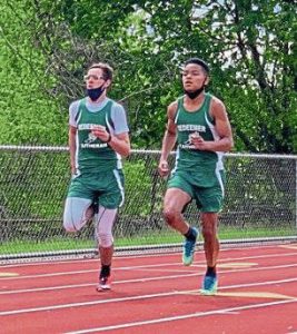 Jesse Van Wyk and Demetrius Broadnax competed for the Redeemer Lutheran track and field team in the 2021 season.