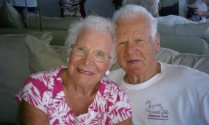 Longtime Har-Brack and Highlands coach Chuck Gugino, shown with his wife, Janice, turned 100 in November and died Monday.