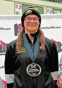 North Alleghenys Leyna Rumpler won a state wrestling title Sunday.