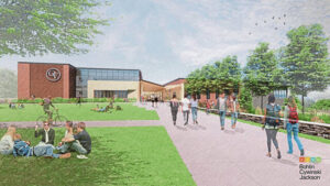 New artist renderings of the proposed Quaker Valley High School were released by the districts design team including Bohlin Cywinski Jackson.