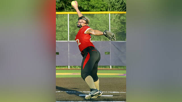 Penn Hills’ Isabella DeCarlo takes part in the 2025 Western Pennsylvania Softball All-Star game June 24 at Plum.