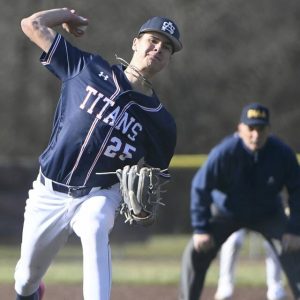 Shaler pitcher Colby Weber delivers against Fox Chapel during their section game March 25.