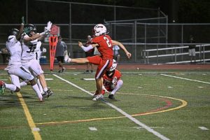 Fox Chapel’s Harran Zureikat kicks during the 2024 season.