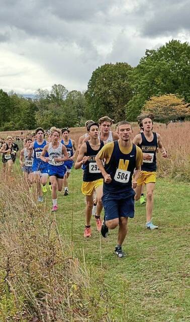 Norwin’s Michael Makay runs at a cross country meet during the 2024 season.