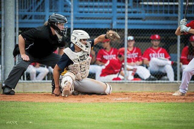 Fox Chapel rising junior Elias George competes for the Swedish 18U baseball team during the summer of 2025.