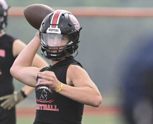 Southmoreland quarterback Anthony Smith throws during the WCCA 7-on-7 tournament last July.