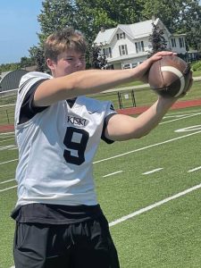 Kiski School’s Hunter Richards works out ahead of the 2025 season.