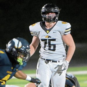 North Allegheny’s Lincoln Hoke plays against Central Catholic on Sept. 27, 2024.