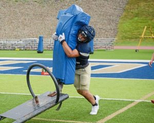 Ringgold's Grant Nicklow practices ahead of the 2025 season.