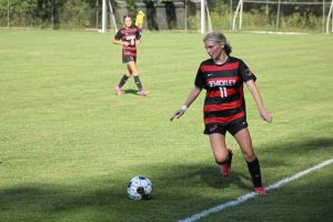Sewickley Academy's Makenzie Dice (11) is a member of the 2025 girls soccer team.