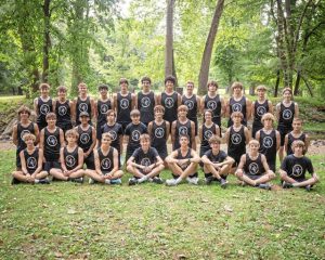 The 2025 Quaker Valley boys cross country team.