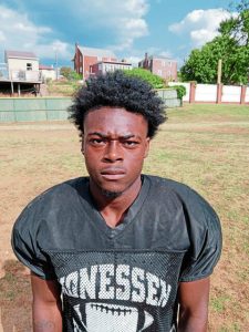 Monessen's Tavian Taylor is a member of the 2025 football team.