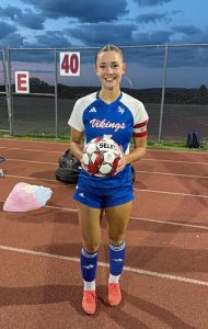 Mt. Pleasant senior soccer player Morgan Gesinski