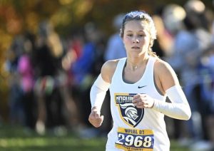 Norwin’s Annie Czajkowski takes eighth during last year’s WPIAL Class 3A cross country championship at White Oak Park.