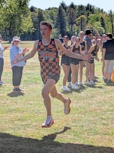 Latrobe's Charlie Heese runs during the Kiski Area Invitational on Sept. 12, 2025, at Northmoreland Park.