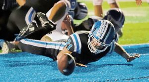 Leechburg’s Timmy Andrasy had the ball punched out by Jeannette’s Jayce Brown and had to outrace Dhestin Sanders to recover. It turned out to be the go-ahead touchdown in the fourth quarter Friday at Leechburg’s Veteran Memorial Stadium.