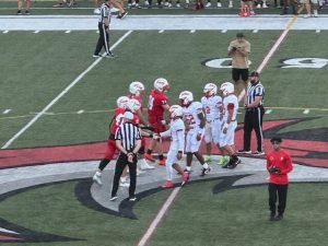 Fox Chapel and North Hills (right) shake hands before their game Friday.