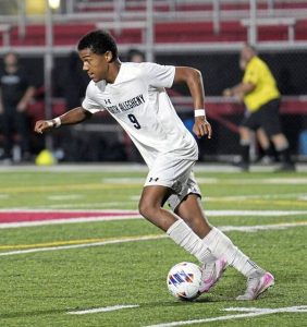 North Allegheny junior forward Francis Randiga (No. 9) has scored a team-leading five goals to lead a balanced attack for the 2025 Tigers.