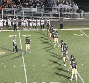 Kiski Area prepares for the second-half kickoff to Latrobe on Friday.