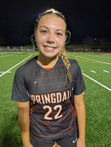 Springdale sophomore Tessa Derringer