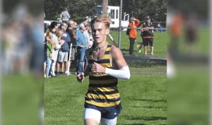 Kiski Area’s Sam Plazio finishes fourth at the Westmoreland County Coaches’ Association cross country championship last year.