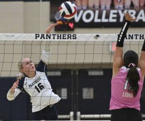Franklin Regional’s Karyna Kohut plays against Greensburg Salem on Oct. 2.