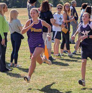 Plum junior Maura Smith competes at the Kiski Area Invitational on Sept. 12 at Northmoreland Park.