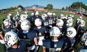 Norwin readies to play Penn-Trafford in 2024 at Norwin Knights Stadium.