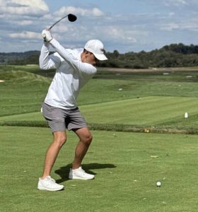 Plum senior Dany Caruso plays at Oakmont Country Club during the 2025 season.