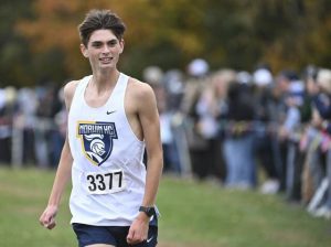 Norwin’s Benjamin McBride wins Class 3A WPIAL cross country championship Thursday at White Oak Park.
