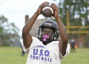 University Prep’s Zion Hauser during practice Aug. 20, 2025 at University Prep Field.