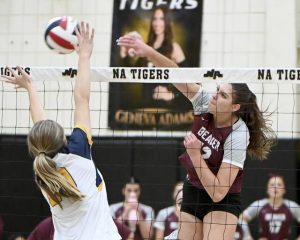 Beaver’s Kailyn Connelly scores against Mars during their PIAA Class 3A state quarterfinal on Saturday, Nov. 8, 2025, at North Allegheny.