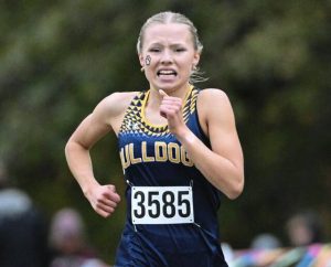 Shady Side Academy’s Charlotte Barker wins the WPIAL Class A cross country championships Oct. 23 at White Oak Park.