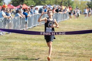 Quaker Valley's Jonah Montagnese competes at the PIAA Foundation meet Sept. 20, 2025.