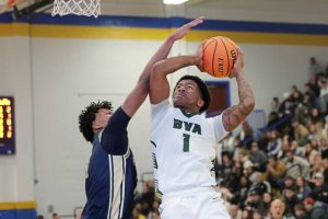 Belle Vernon’s Curtis Wade drives against Ringgold on Friday.