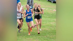 Quaker Valley's Lucy Montagnese competes at the 2025 WPIAL championships.