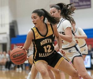 North Allegheny all-section senior guard Vange Barouris returns for the Tigers after averaging a team-high 13.5 points last season.
