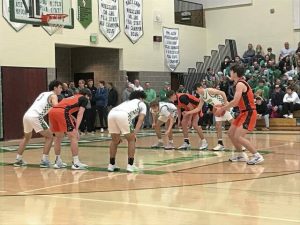 Bethel Park’s Mike Bruckner shoots a free throw against South Fayette.