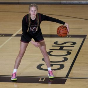Greensburg Central Catholic senior Erica Gribble has 1,749 career points. (Christopher Horner | TribLive)