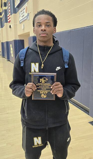 Norwin senior Chris McKnight won the MVP at the Mike Rettger Tournament Saturday at Franklin Regional. (Bill Beckner Jr. | TribLive)