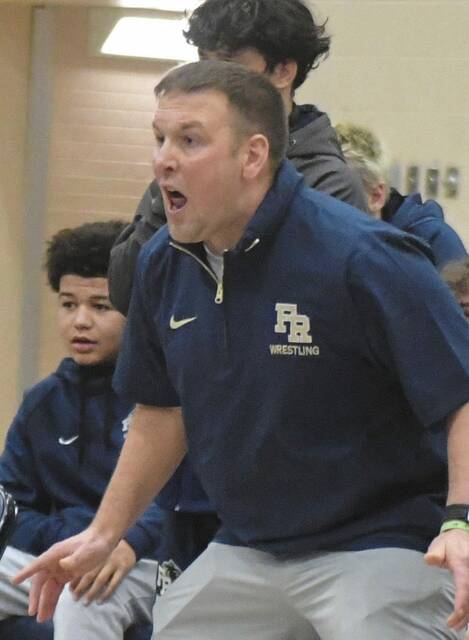 Coach Matt Lebe has Franklin Regional wrestling ranked No. 1. (Paul Schofield | TribLive)
