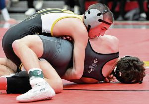 Quaker Valley’s Bruce Anderchak improved to 124-28 in his career earlier this season. (Chaz Palla | TribLive)