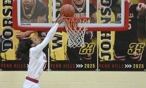 Penn Hills’ Aiden Thompson (Christopher Horner | TribLive)